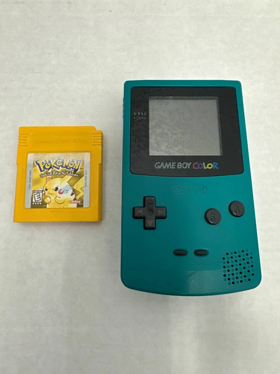 Original Nintendo Game Boy Color Teal + Pokemon Yellow Special Pikachu Edition